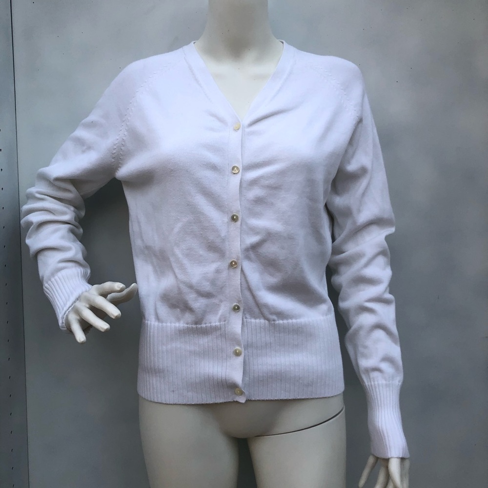 Harold’s White Cardigan Size M‎
